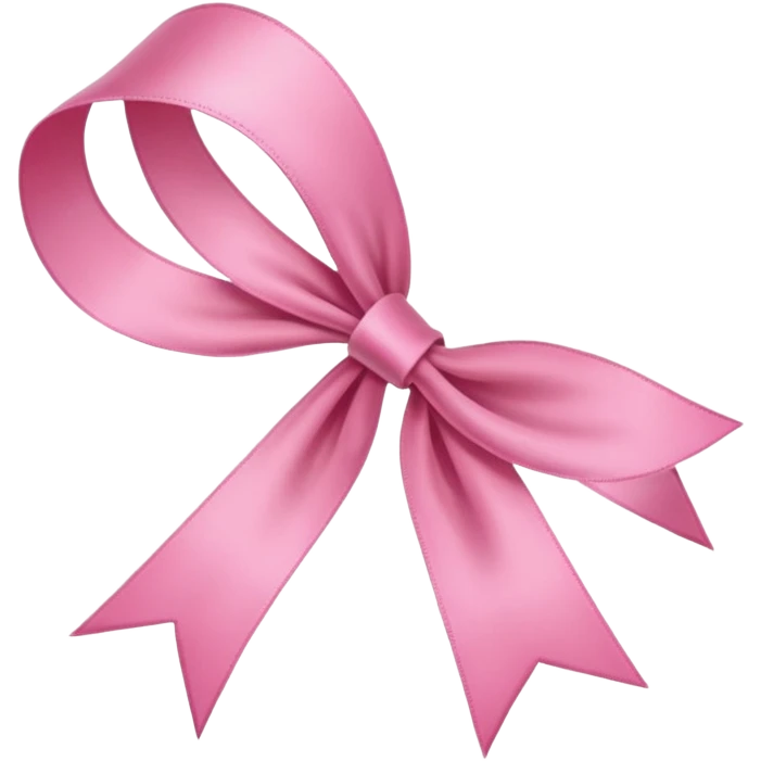 Coquette long thin ribbon emoji