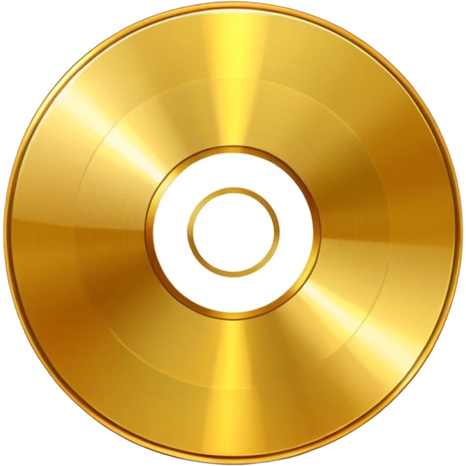 golden CD disk emoji