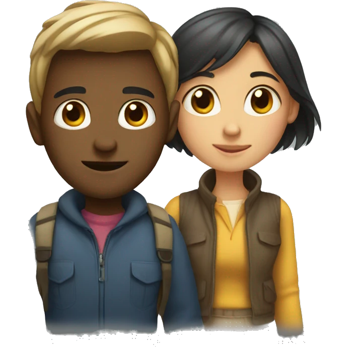 Girl and guy  emoji