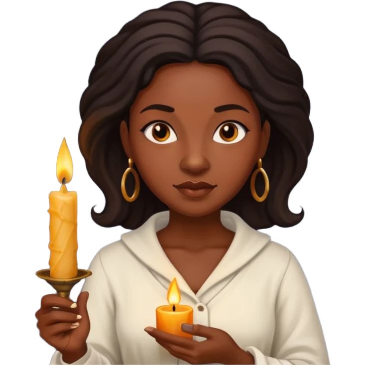 Candle Maker black woman emoji
