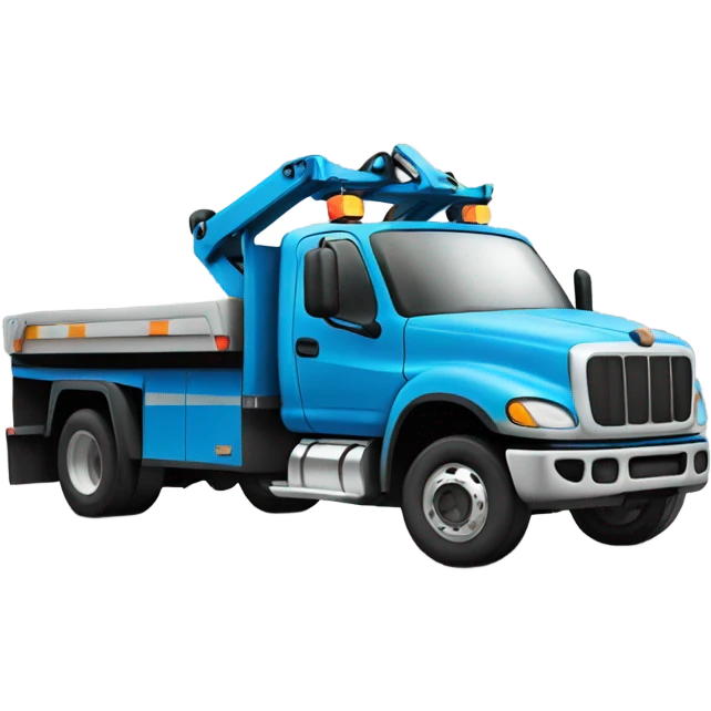 Flat bed tow truck emoji