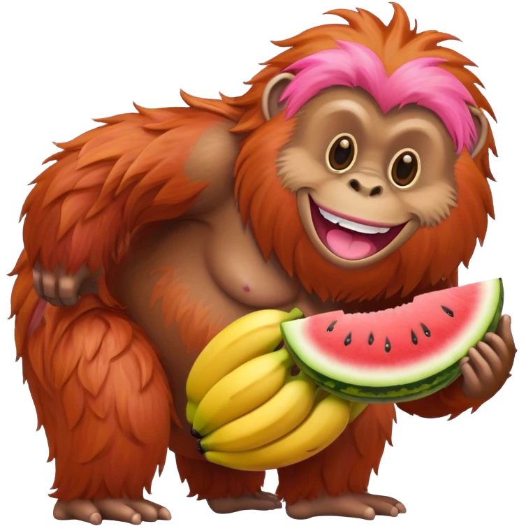 Бананово арбузный орангутанг  emoji