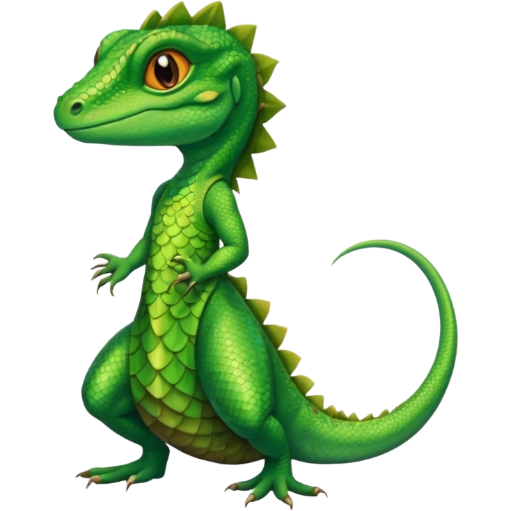 Lizard in dress emoji