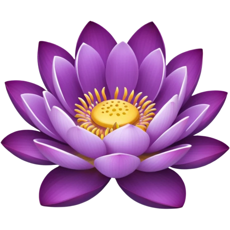 purple flower like a lotus emoji
