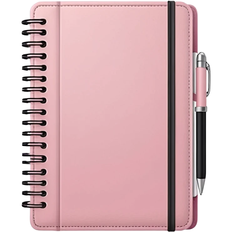 Light pink notebook planner emoji