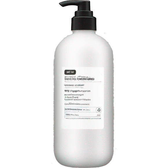 leave-in conditioner bottle with label emoji