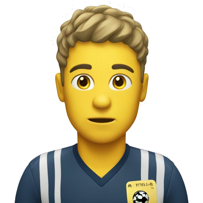 Yellow card emoji
