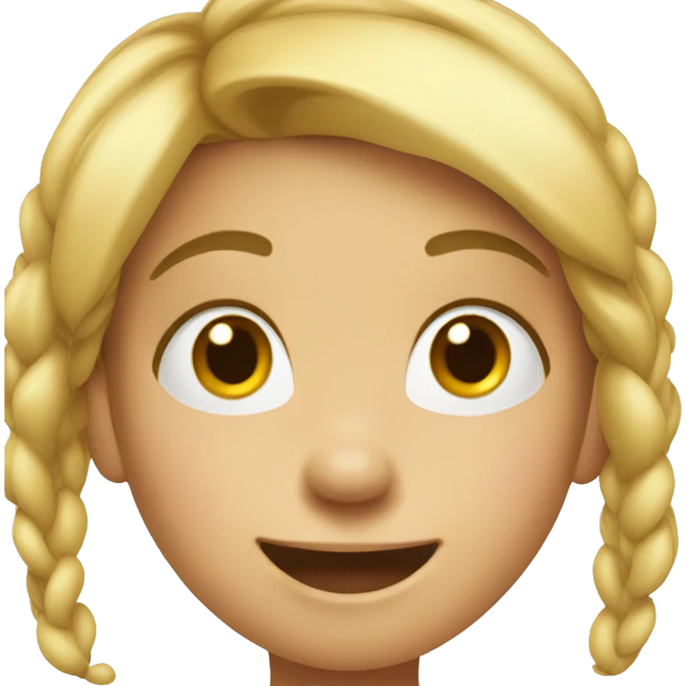 Goofy little girl emoji