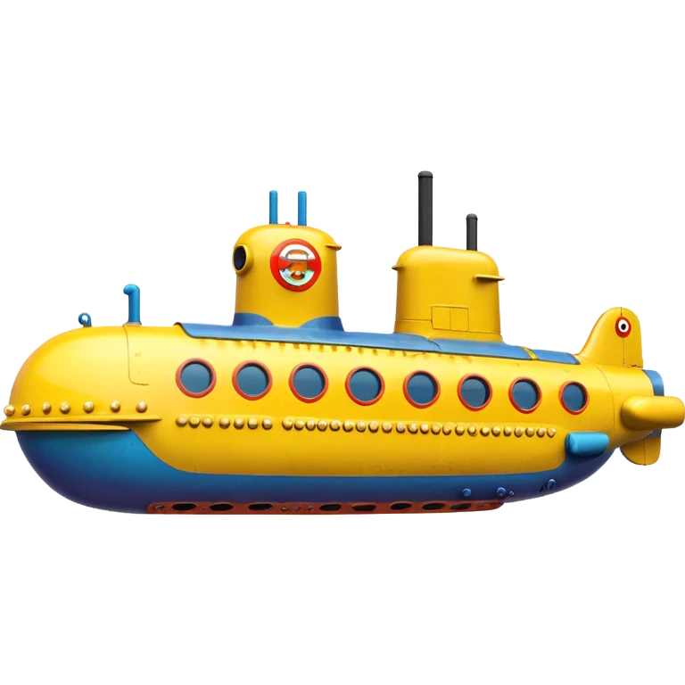 yellow submarine side view emoji