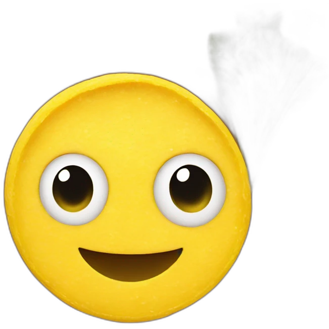 Polenta in round wood plate emoji