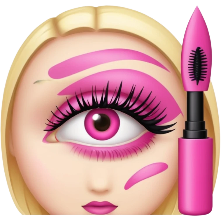 pink mascara emoji
