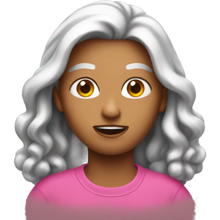 shoocked pink emoji emoji