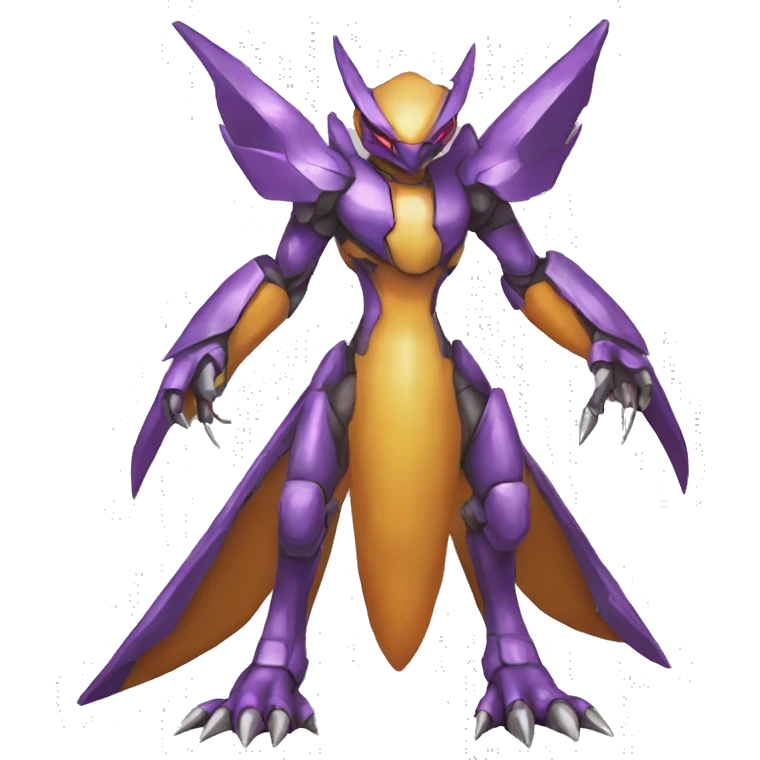  Cool Edgy Godly Futuristic Digimon-Fakemon-Genesect-Reptile full body emoji