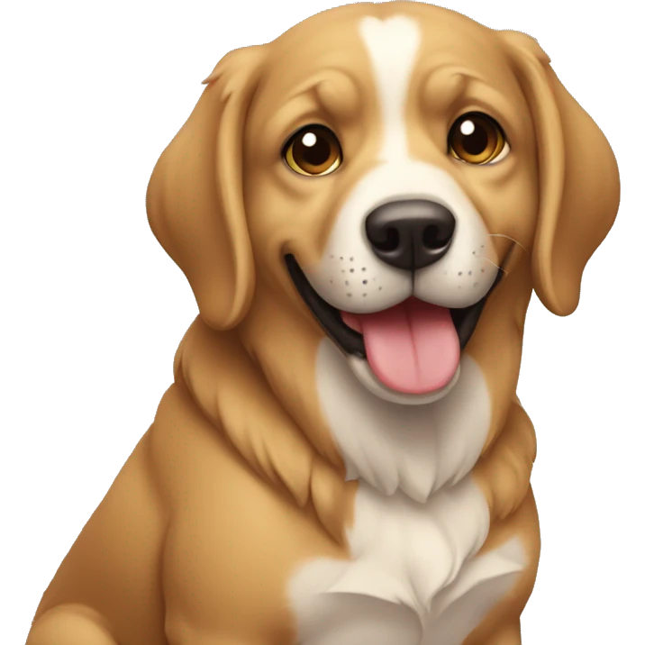 Perro dando amor  emoji
