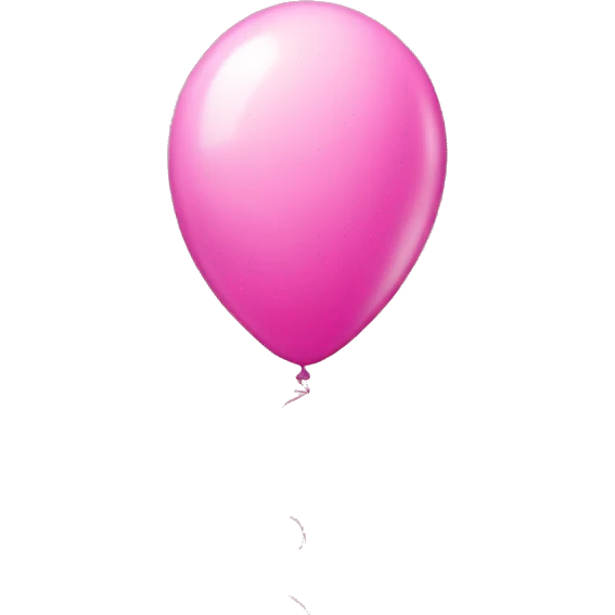 Pink balloon emoji