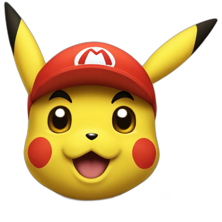 Pikachu Mario emoji