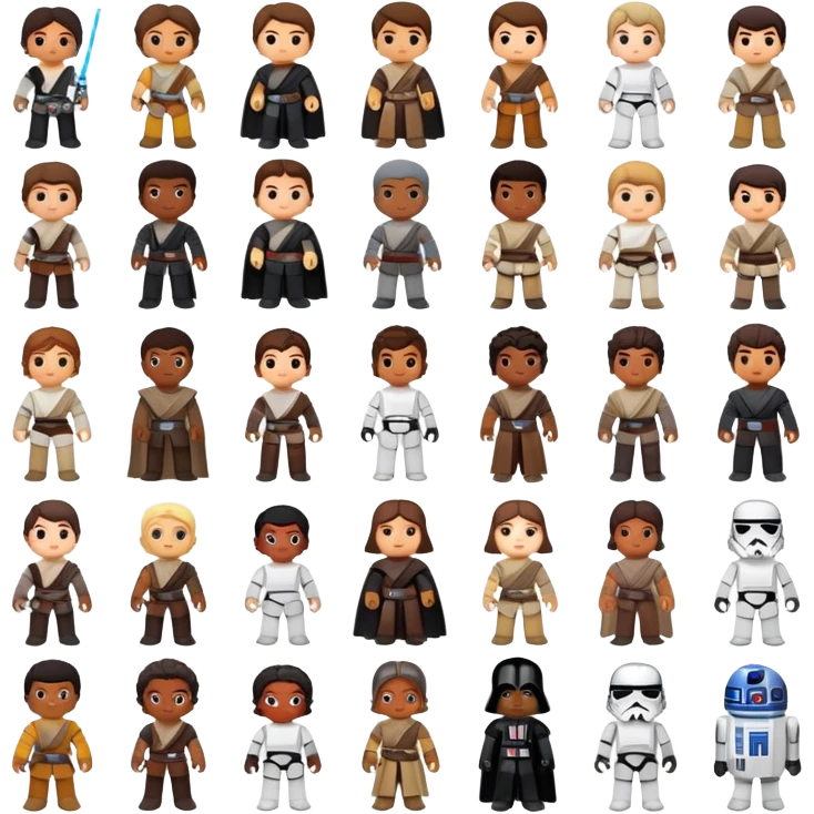Star Wars characters emoji