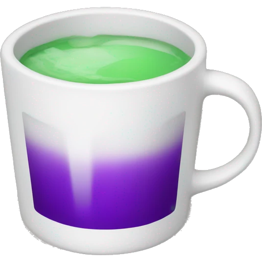 White cup with purple drink emoji