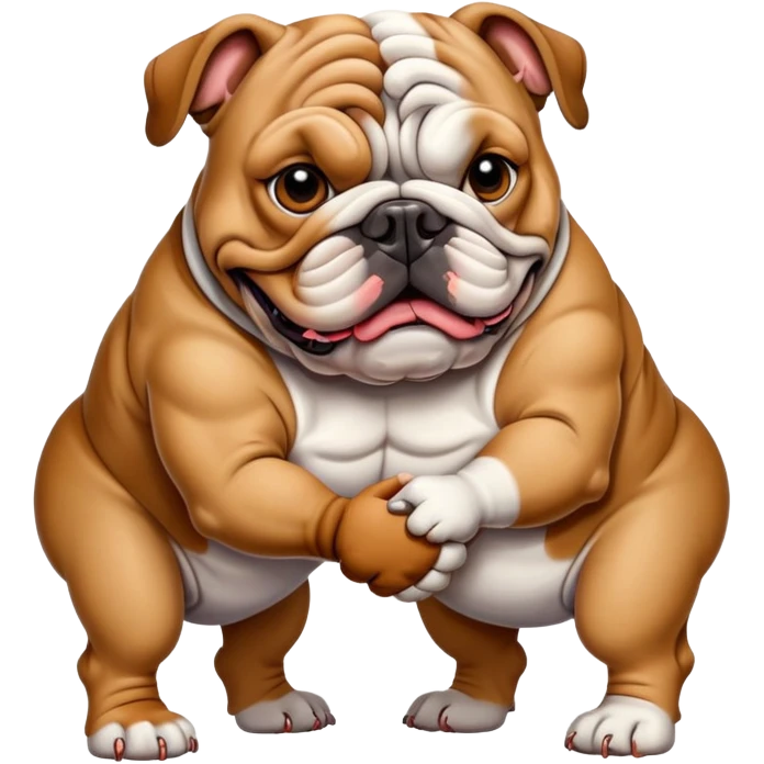 Bulldog handshake emoji