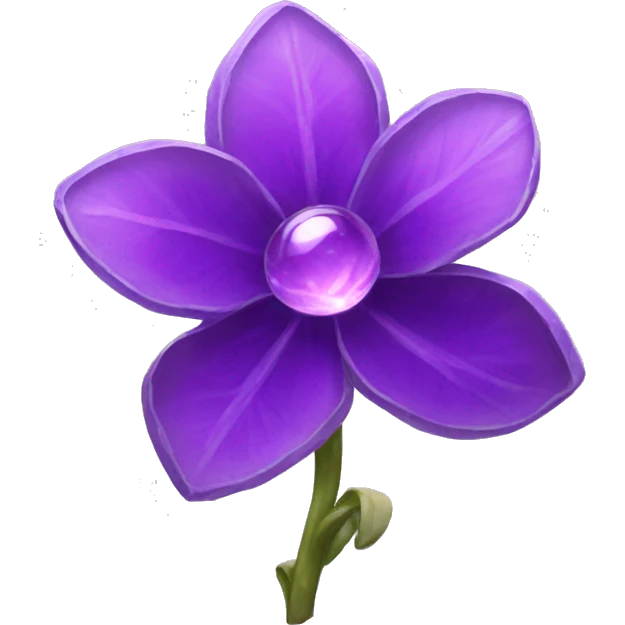 realistic amethyst flower emoji
