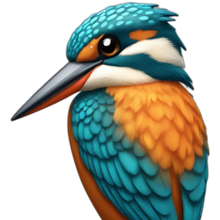 Kingfisher bird emoji