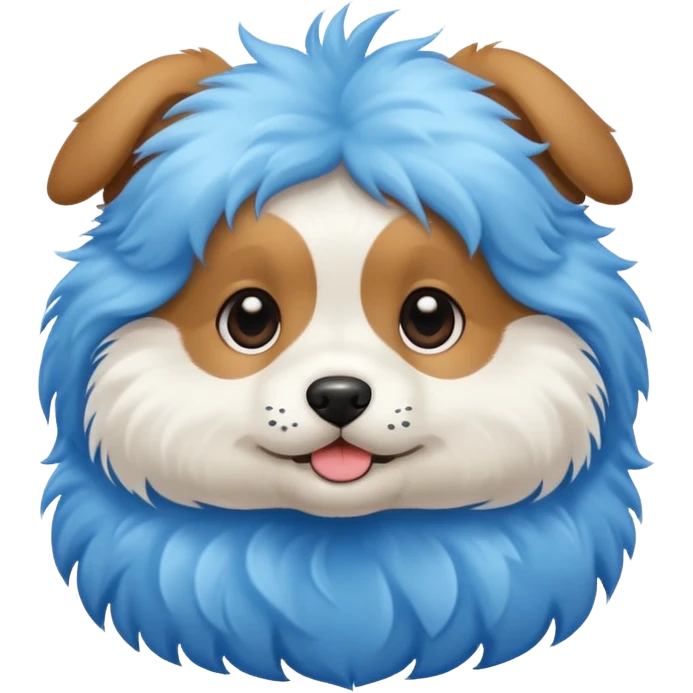 puppy dog blue emoji