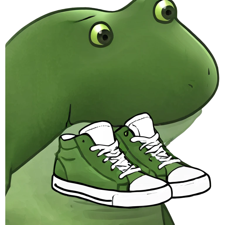 Shark with shoes emoji