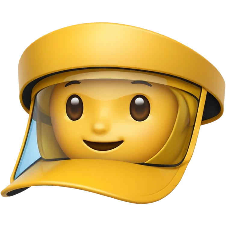 Sun Visor,yellow emoji