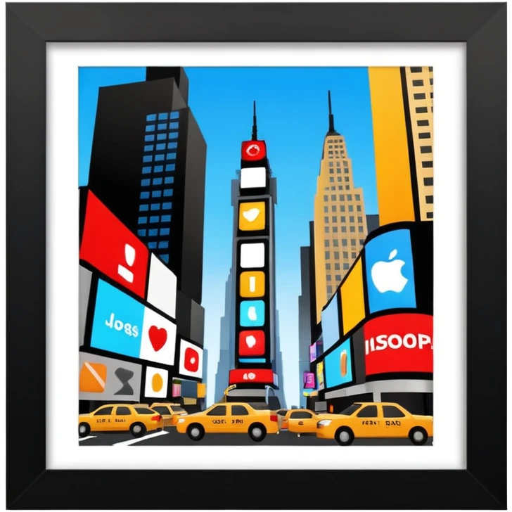 Time square  emoji
