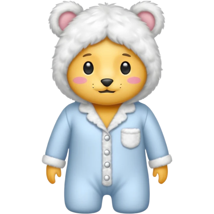fluffy pyjamas emoji