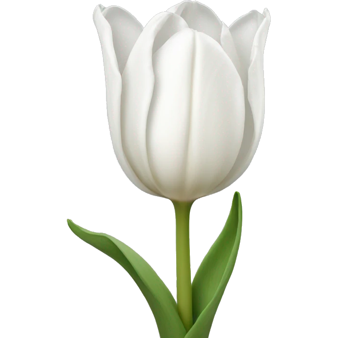 White tulip emoji