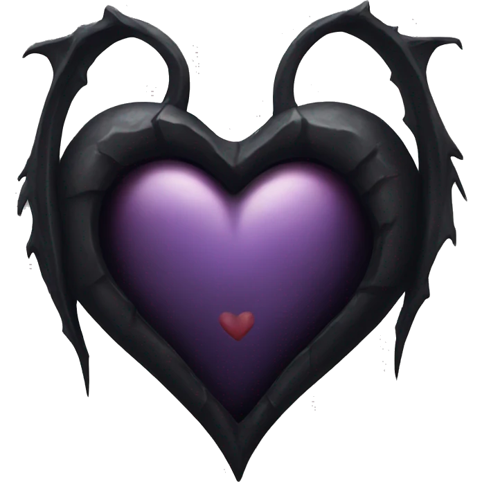 Make a gothic heart emoji