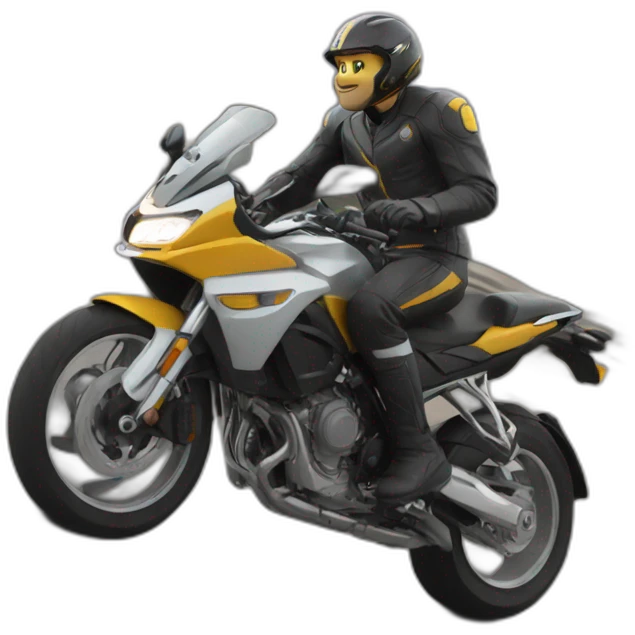 Chat sur moto emoji