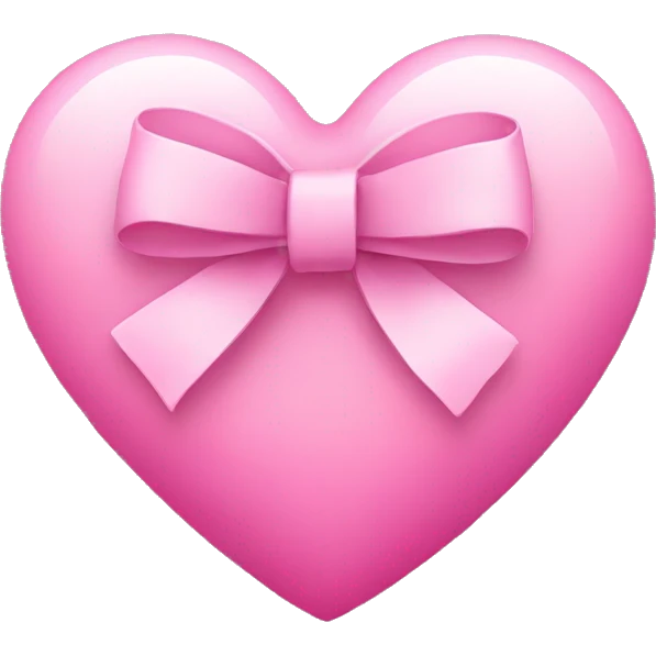 pink heart with bow emoji