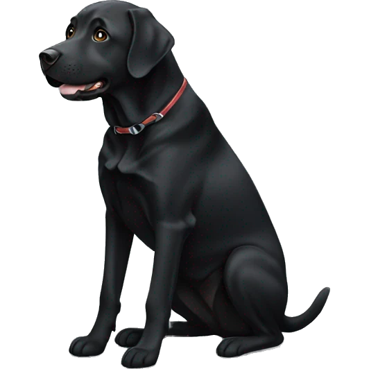 Can you create a black Labrador emoji
