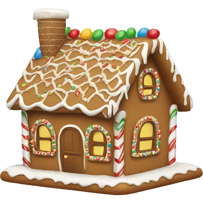 gingerbread house emoji