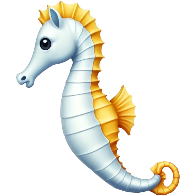 White seahorse  emoji