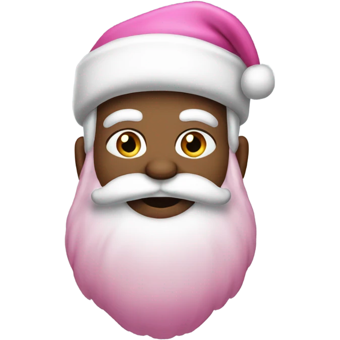 Pink Santa claus emoji