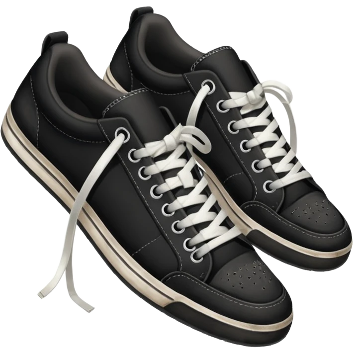 a pair of sneakers: negros emoji