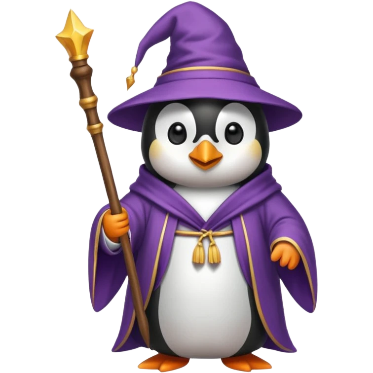 Penguin Wizard emoji