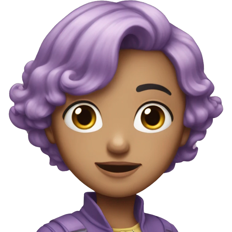 Corazon lila pastel  emoji