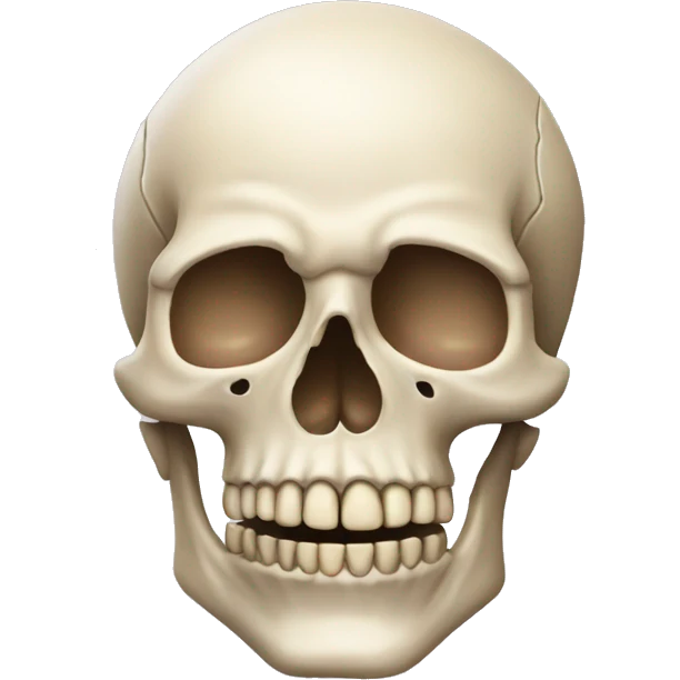 Coquette skull emoji