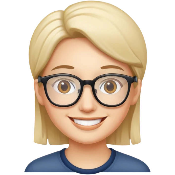 laughing face with glasses  emoji
