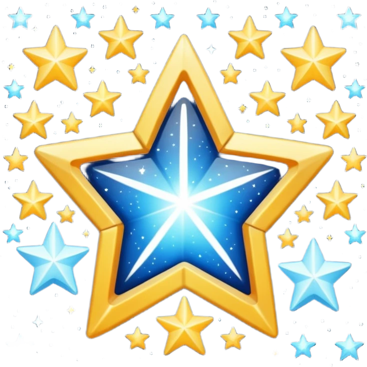 Constelación de estrellas emoji