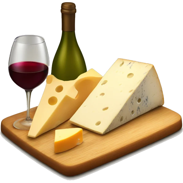 Wine and cheese board italian style emoji
