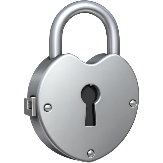 padlock with a keyhole, symbolizing 'locked in' emoji