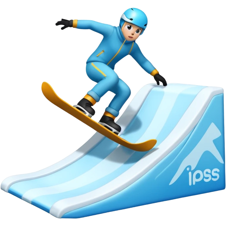snow slope freestyle park kicker emoji