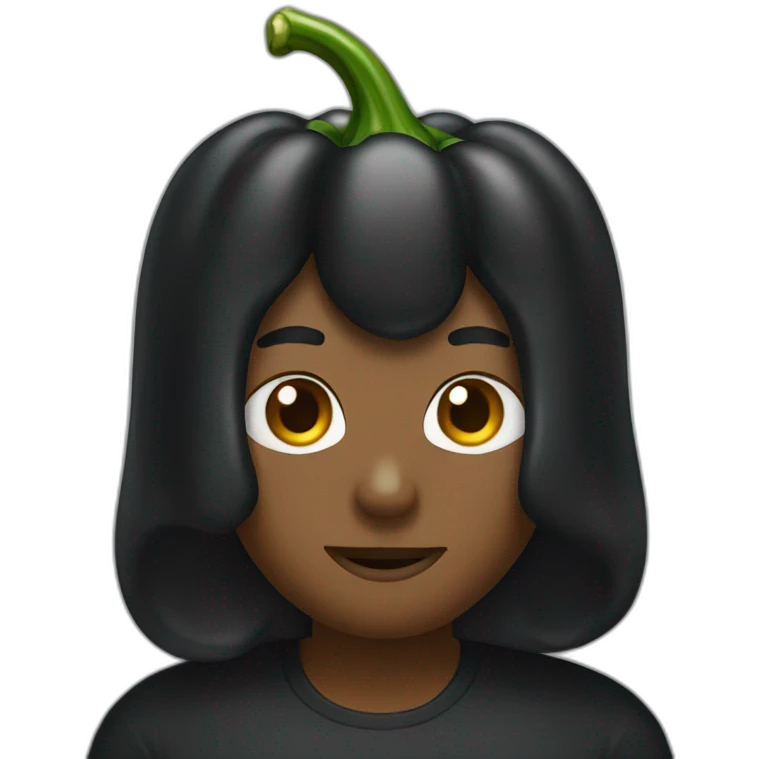 black-bellpepper emoji