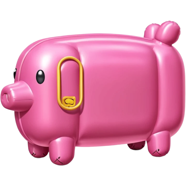   jeff koons style inflatable abstract art SPAM meat sculpture  emoji