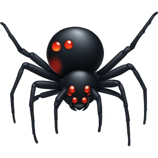 Black widow spider emoji